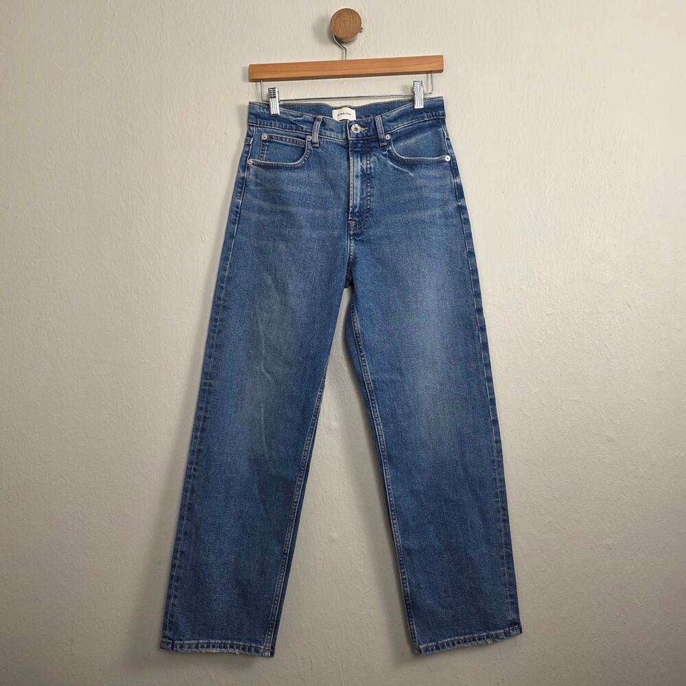 Everlane The Way High Jean High Rise Straight Leg Organic Denim Size 27 Regular